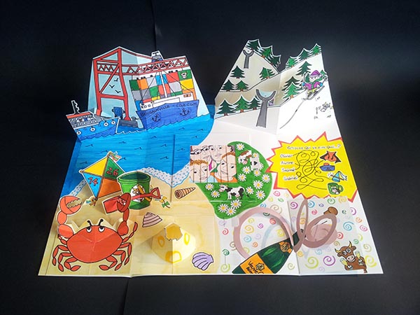 Carte d'anniversaire personnalisée en pop-up