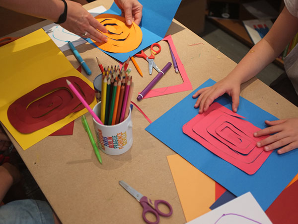 Animation pop-up, librairie Le comptoir des mots, juin 2017, découpage collage