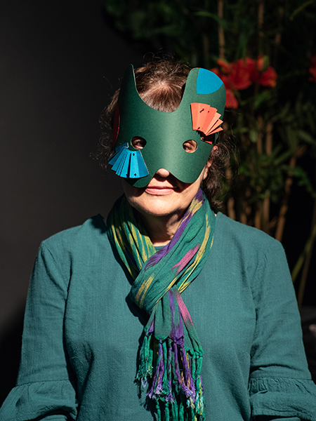 Masque ATACACHAW, éléments kirigami, Minette