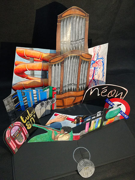 Pop-up "Tube" pour Nicolas Guercio vue de dessus