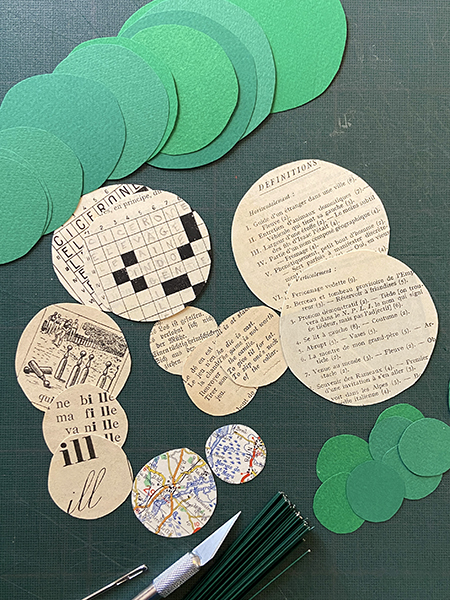 Pilea peperomioïdes Beatrix, montage du feuillage en kit