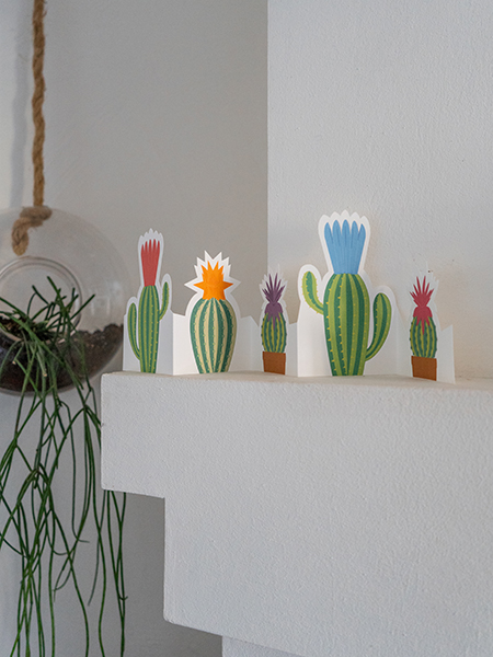 Frise cactus mise en scène par Léa Lalonde, agence Boujou bien !